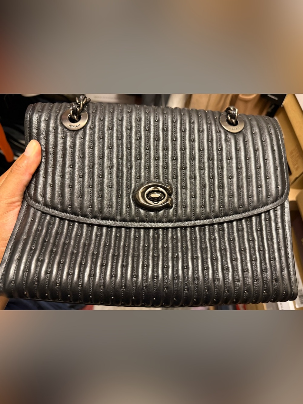 Coach Parker Black Quilted
Shoulder Bag